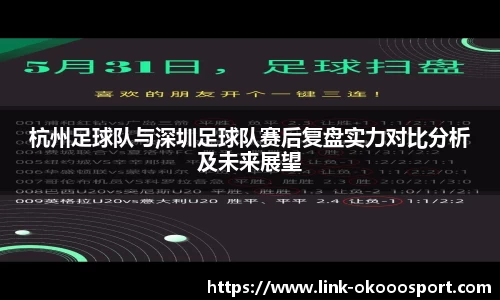 杭州足球队与深圳足球队赛后复盘实力对比分析及未来展望